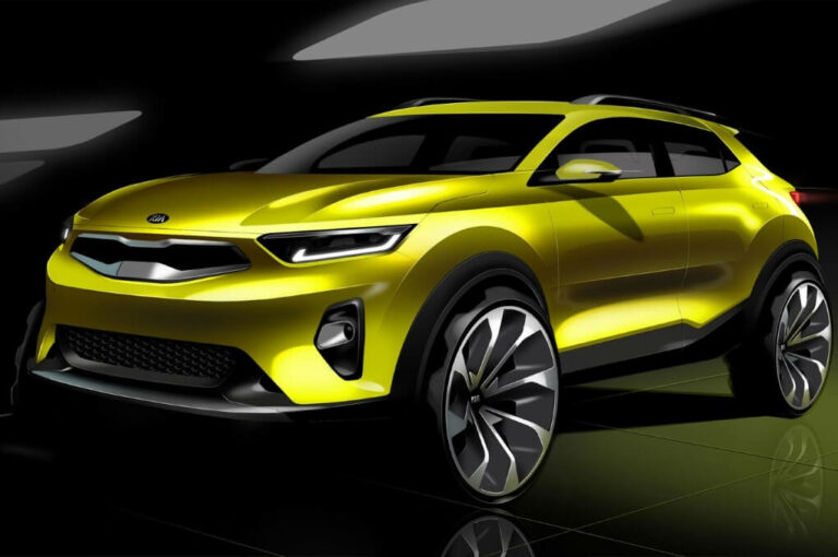 Kia Stonic sketch front three quarters